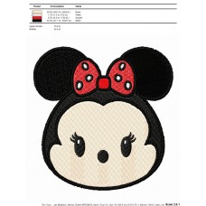 Tsum Tsum Minnie Mouse Embroidery Design
